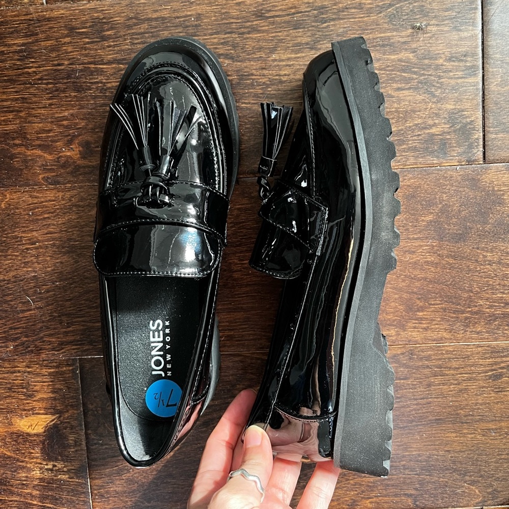 Black Loafers with Tassel